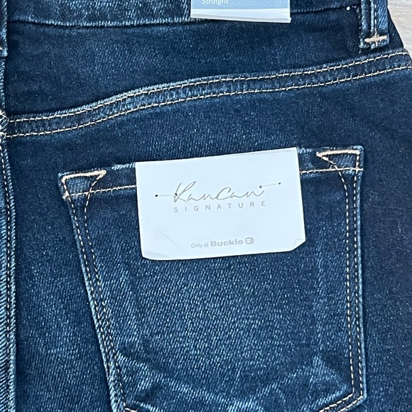 KanCan 28x32 Mid Rise Kurvy Jeans Straight Dark Blue - Picture 7 of 8